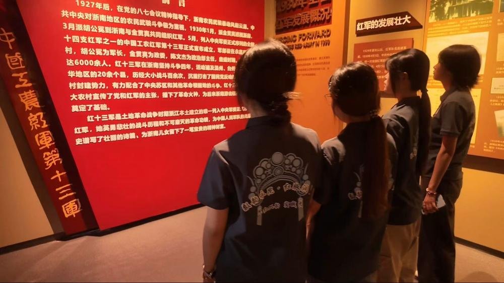 追寻红色足迹 传承革命精神 —— 浙江万里学院实践团开展红十三军纪念馆研学实践